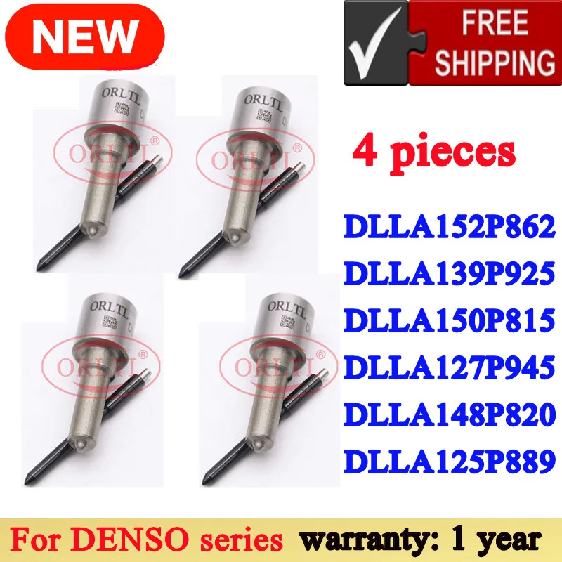 

4 шт. ORLTL DLLA139P925 DLLA150P815 DLLA127P945 DLLA148P820 DLLA125P889 DLLA152P862 для DENSO дизельных ремонтных комплектов, форсунка инжектора
