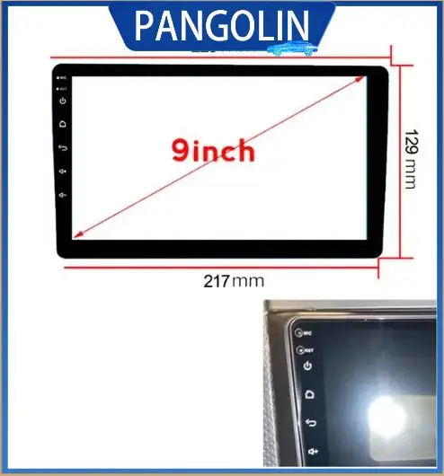 

PANGOLIN 9-дюймовый сенсорный экран, радио, стерео DVD-плеер, полный ЖК-дисплей, замена стеклянного крепления для приборной панели TEYES CC2 CC3