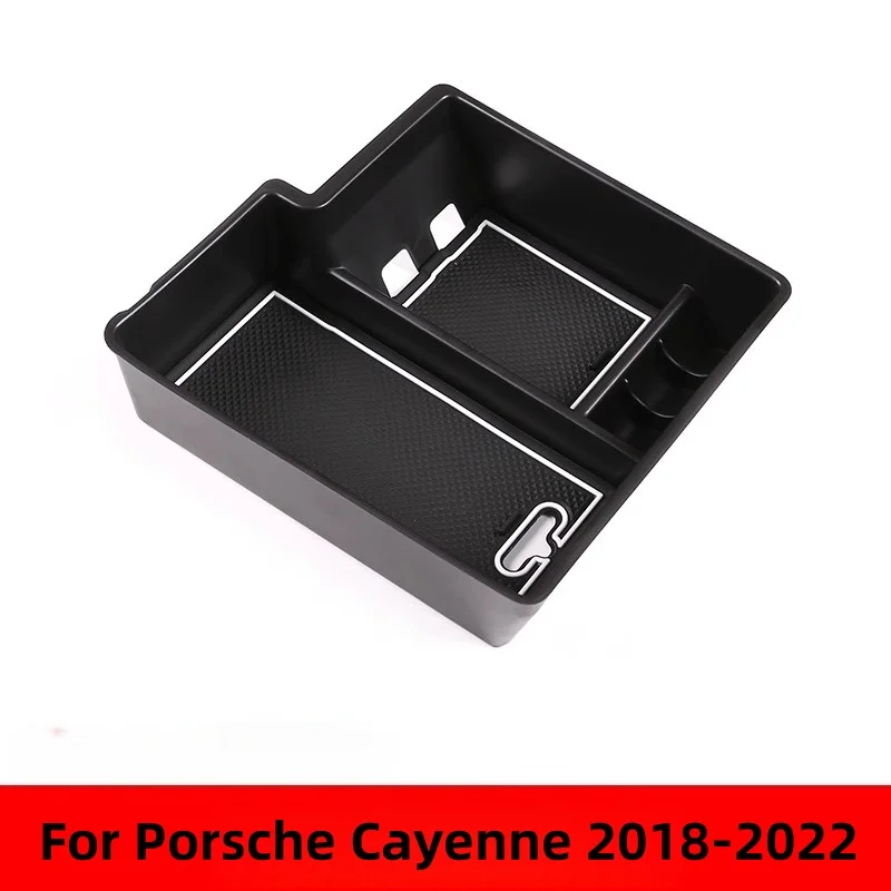 Center Console Storage Box Compatible with 2011-2022 Porsche Cayenne Car Storage Organizer Tray Armrest Storage - Image 6