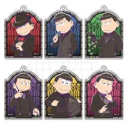 Game Karamatsu Choromatsu Jyushimatsu Todomatsu Ichimatsu Keychain Doll Anime Acrylic Keyring Pendant for Gift