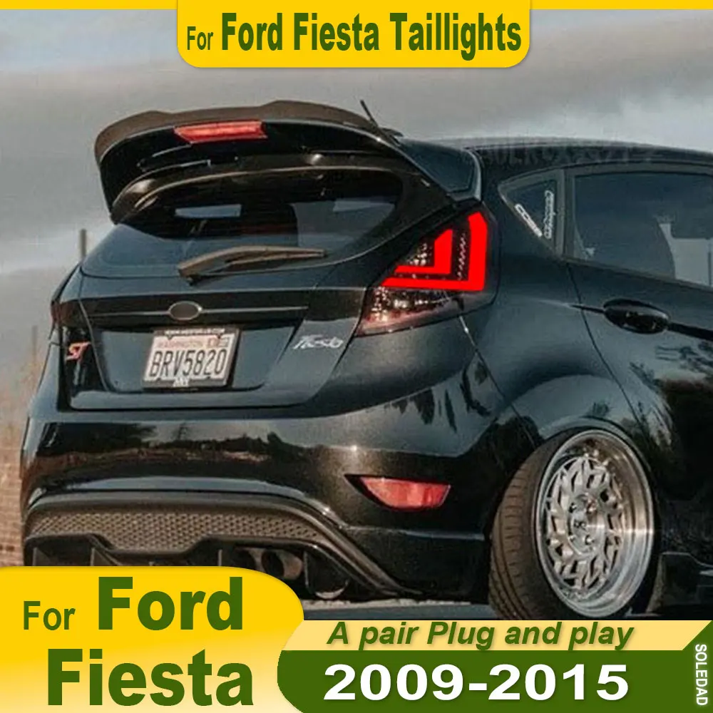 

Для Ford Fiesta 2009-2015 задний фонарь светодиодный задний фонарь дневные ходовые огни стоп-сигнал указатель поворота резервный фонарь автомобильные аксессуары