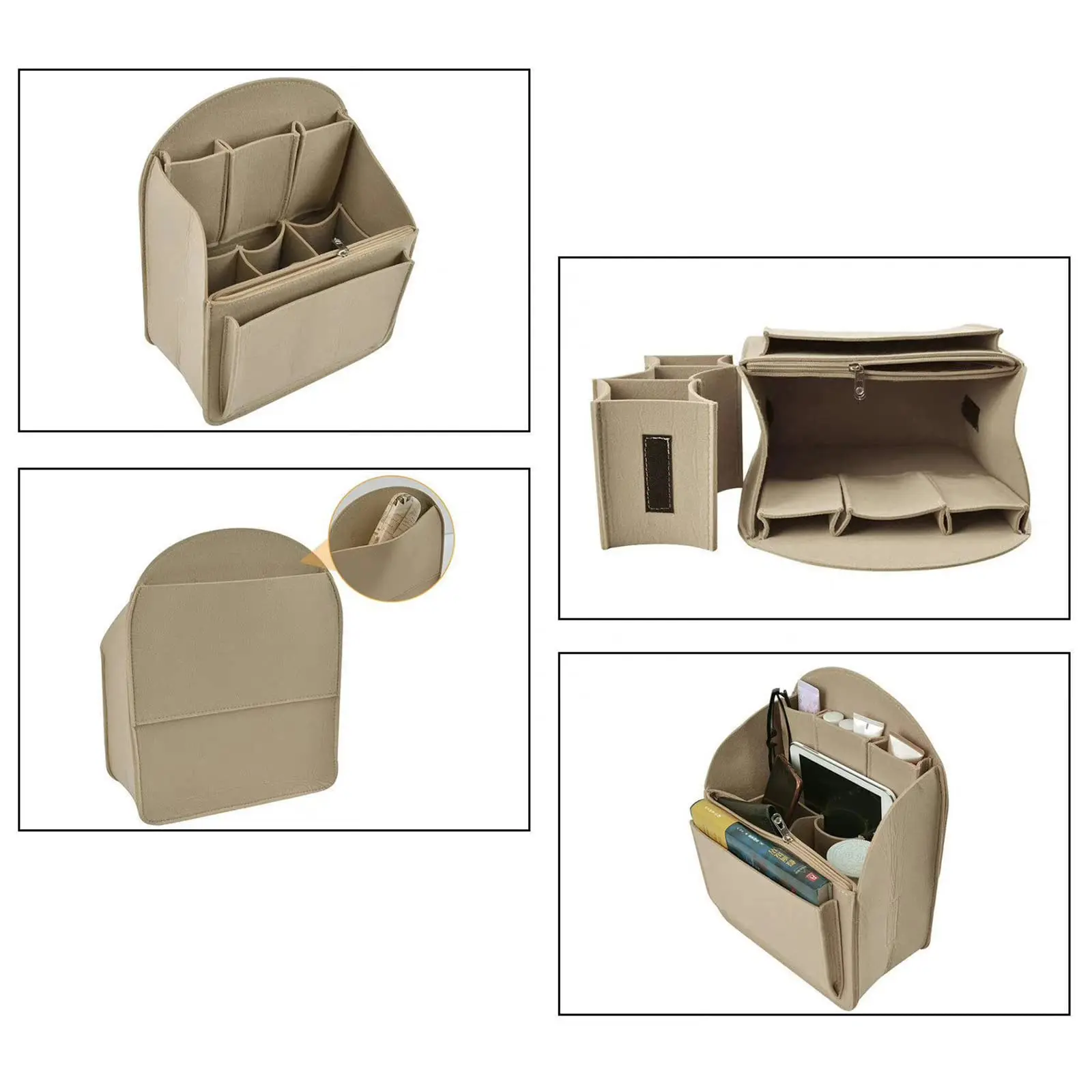 กระเป๋าเป้สะพายหลังแต่งหน้า ออแกไนเซอร์ กระเป๋าใส่เครื่องสำอาง กระเป๋าใส่เครื่องสำอาง เหมาะสำหรับผู้หญิงต่างๆ กระเป๋าเป้สะพายหลังสำหรับตกแต่งภายในกระเป๋าเดินทาง กระเป๋าแบบพกพา