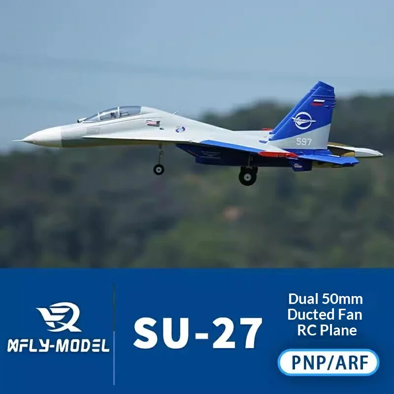 

XFly Model SU 27 Twin 50MM EDF Twin Engine Electric RC Fighter Jet Fixed Wing Airplane PNP ARF For Outdoor RC Hobby Enthusiasts
