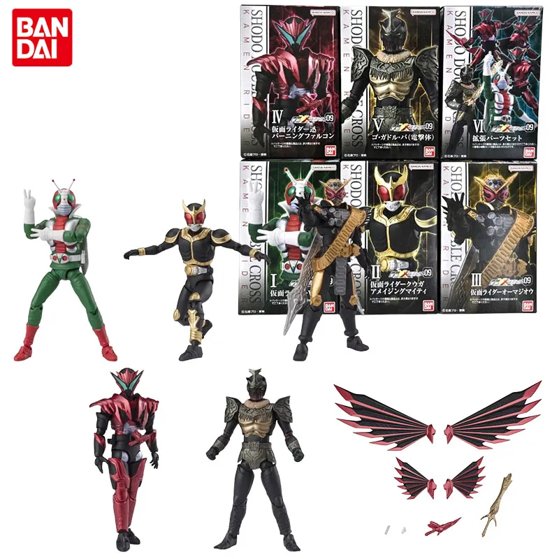 Bandai Genuine SHODO XX9 Kamen Rider Anime Figure Ohma Zi-O Amazing Mighty Action Toys for Kids Christmas Gift Collectible Model