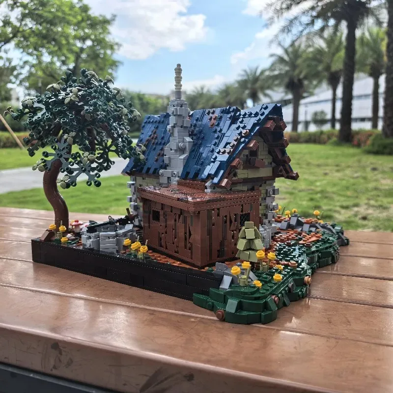 3174PCS MOC Medieval House Building Blocks Retro Street View Modular Construction Bricks Set DIY Assembly Toys for Adult Gift