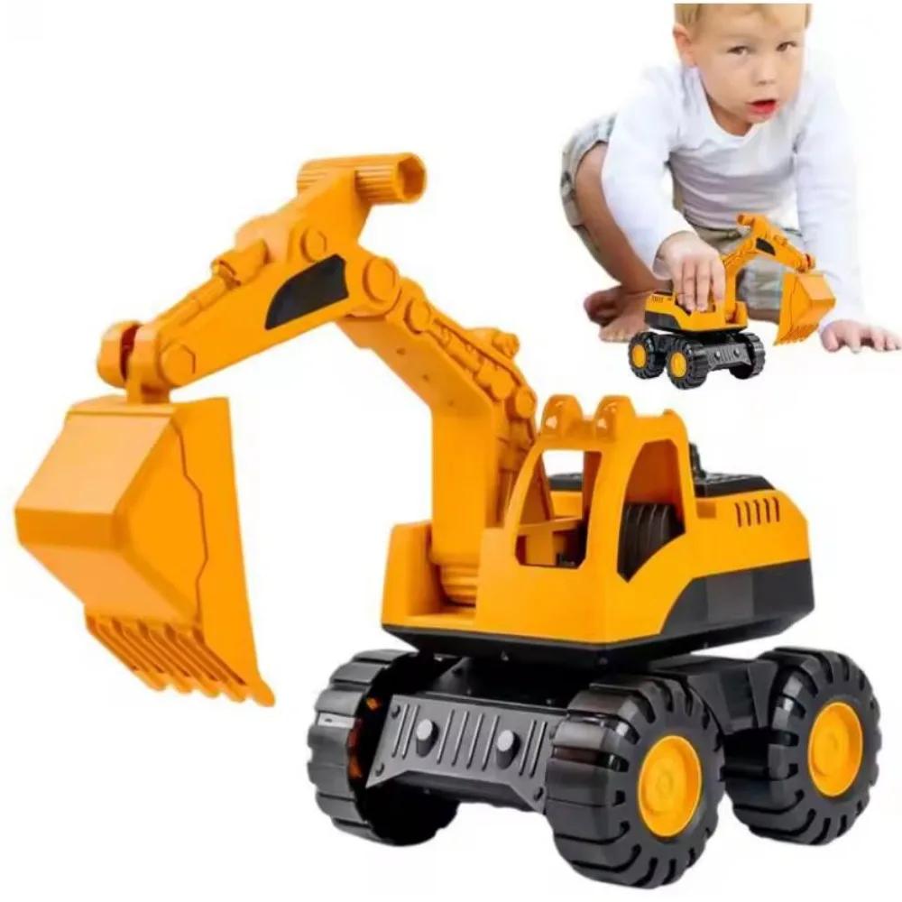 New Inertial Sliding Digger Plastic 3 Styles Small Excavator Digger Vehicles For Children