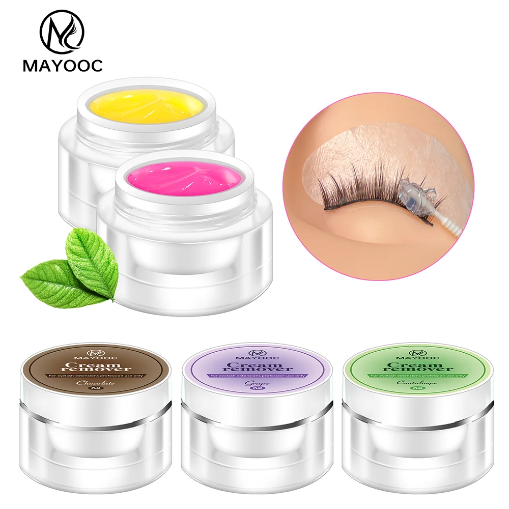 

5/15g Cream Lash Remover for Eyelash Extension Low Irritation Eyelash Glue Remover Lash Tech Supplies for Professional Salon