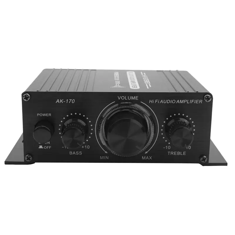 

Миниатюрный автомобильный усилитель звука 12В, цифровой аудиоприемник, двухканальный усилитель 20Вт+20Вт с регулировкой басов и высоких частот для дома