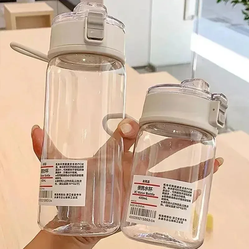 350/550/800/ml Portable Transparent Water Bottle Sports Water Cup  Outdoor Travel Office Essential Water Bottle Cup Reusable