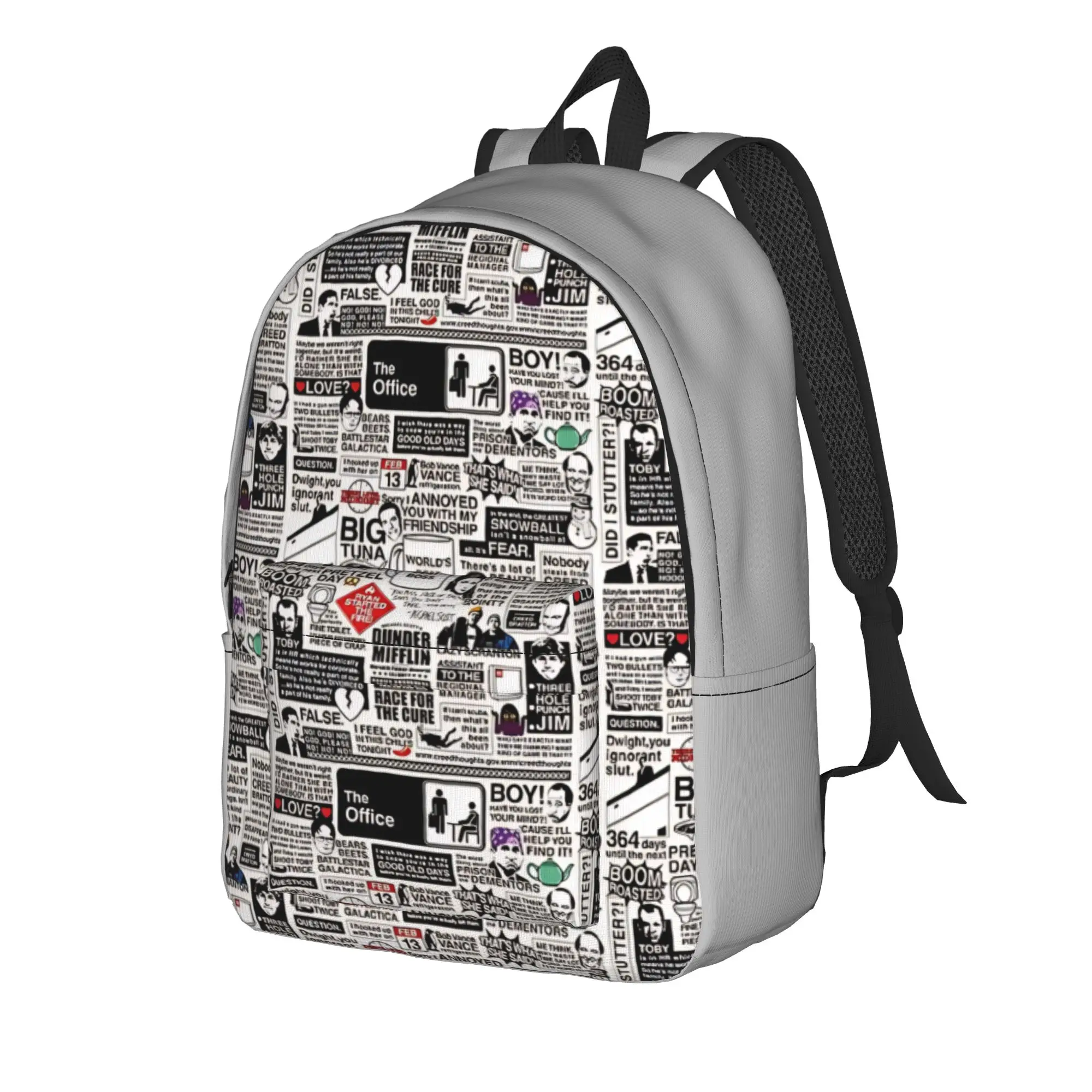 Back to school season Kawaii Words Handbag The Office Ladies Backpack Backpack