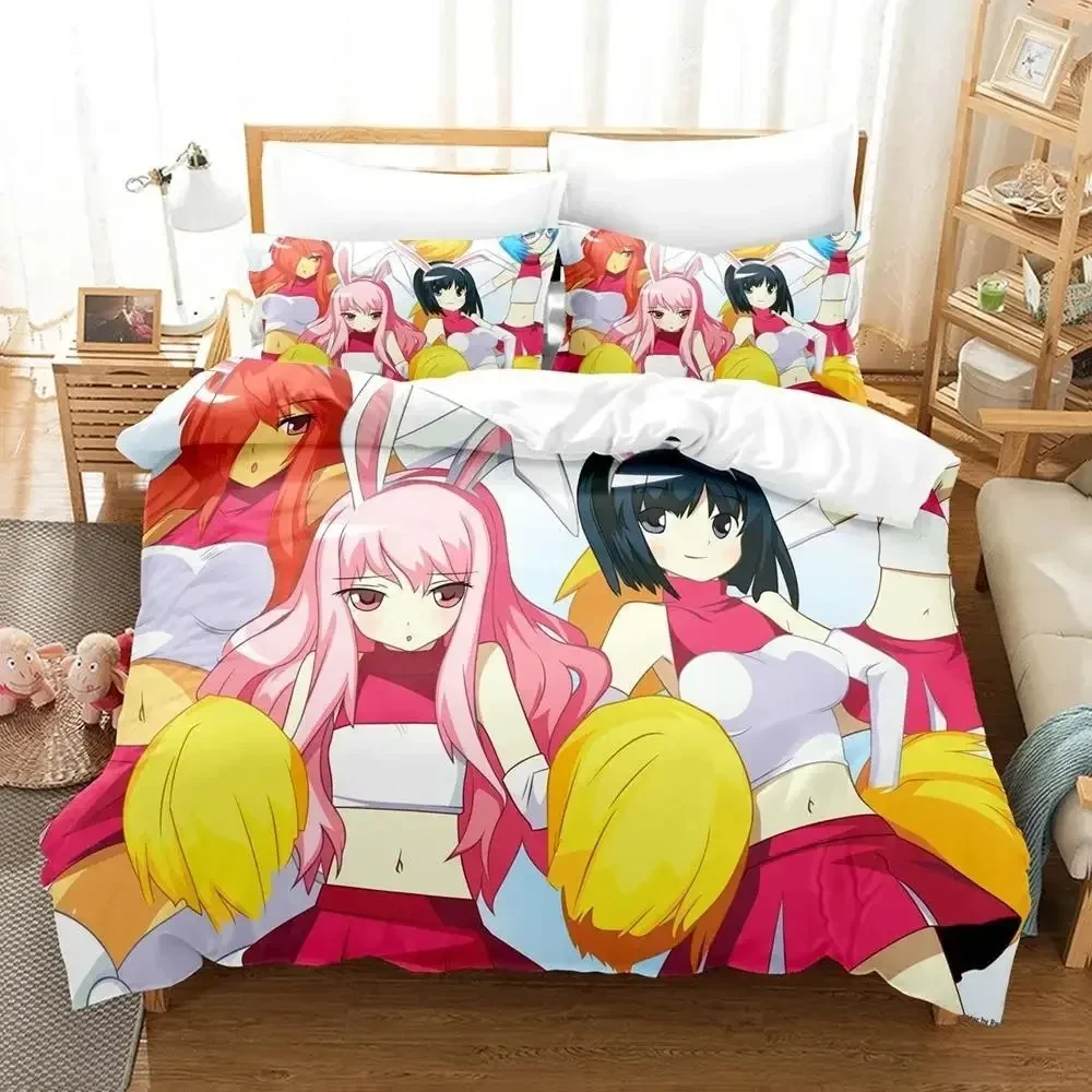 3D Print Anime Zero no Tsukaima Bedding Set Single Twin Full Queen King Size Adult Kid Bedroom Duvet cover Sets Home Textiles