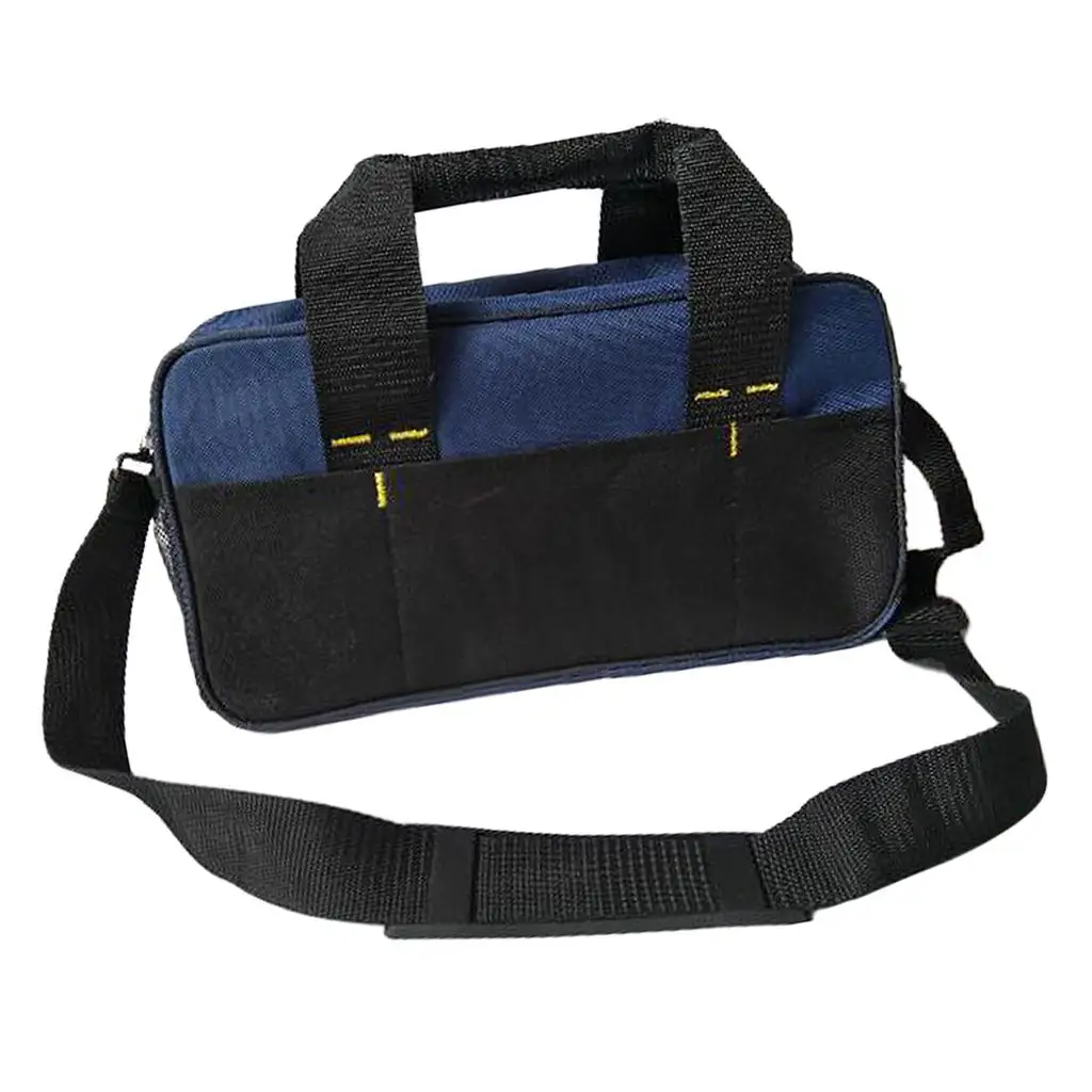 14 Inch Tool Bag Heavy Duty Tool Storage Bag with 600, Open Mouth, Zipper And Rubber Base