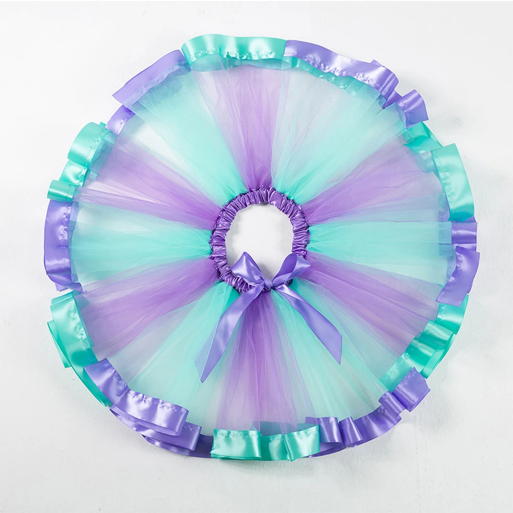สาว Tutu กระโปรงชุด Mermaid Headband ตาข่ายชุดเจ้าหญิงกระโปรง Tulle สําหรับเด็กวันเกิดคริสต์มาสอุปกรณ์เสริมนุ่ม