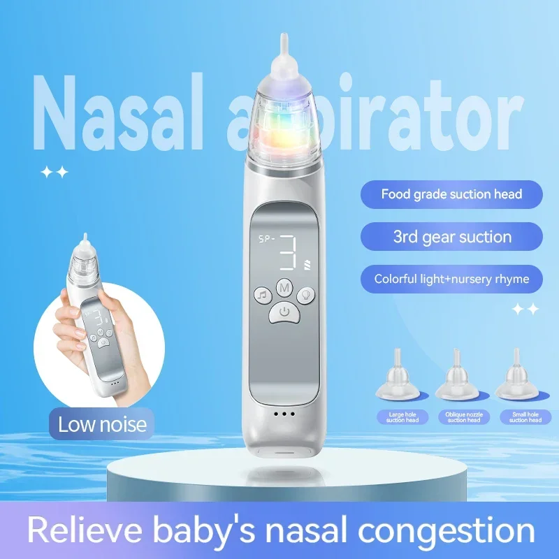 

Electric Nasal Aspirator for Babies and Infants Gentle Snot Booger Cleaner Nasal Suction Machine for Congestion Relief Baby Care