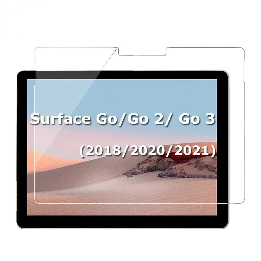กระจกนิรภัยป้องกันหน้าจอสําหรับ Microsoft Surface GO 3 2 1 Go3 2021 Go2 2018 2020 Surface GO 10 นิ้วแท็บเล็ตป้องกันฟิล์ม