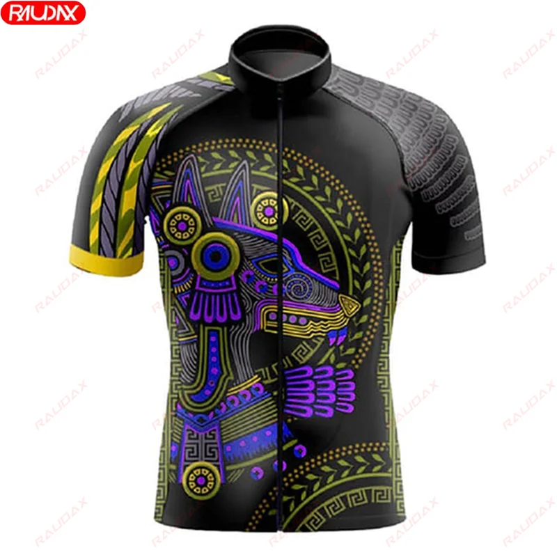 2024 New Summer Bicycle Short Sleeve Set Men\'s Bicycle Set Mountain Bicycle Breathable bib shorts set Track Bicycle Sportswear