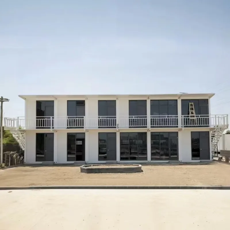 Sinoy Steel Tiny House Construction Site Prefab Two Story Z Folding Portable Temporary Container House Office Dormitory Bathroom