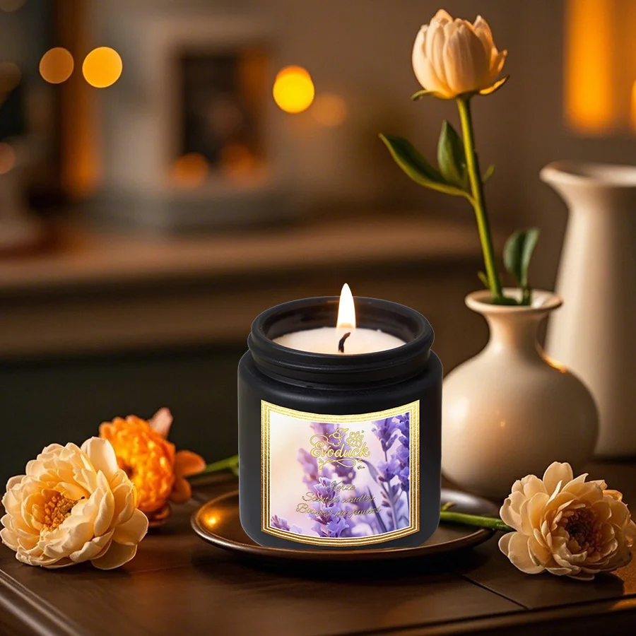 شمعة معطرة باللافندر، هدية خفيفة، شموع عطرية معطرة، شموع هدية للضيوف، شموع زفاف، جرة شمعة #6