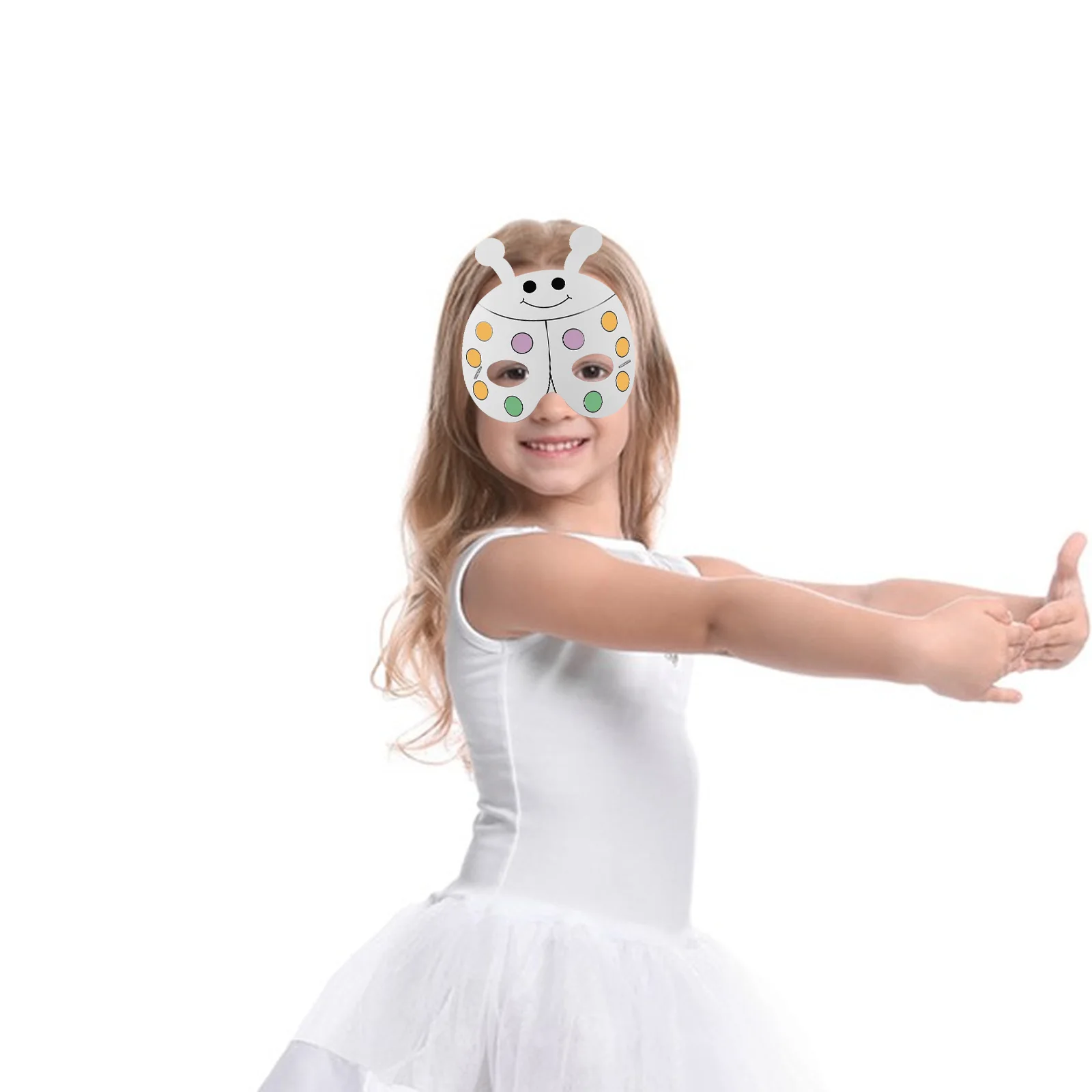 

1 set DIY Mask Kit Blank Animal Masks for Kids Craft Halloween Party Decorate Watercolor Pens Toy Makeup Play Set