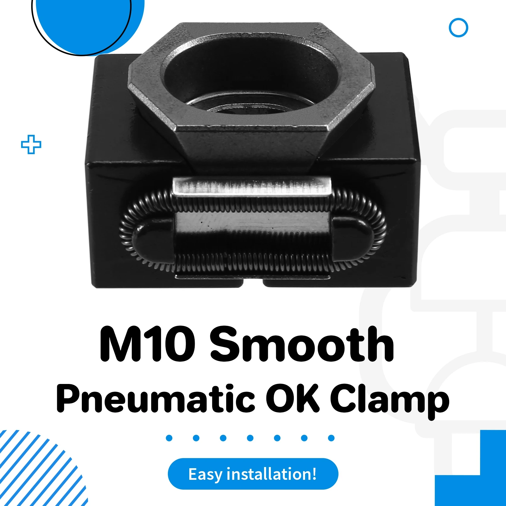 

ABUI-M10 CNC Milling Cutter Support Clamp OK Vise Clamp With Smooth Side Clamps Support Heavy Cutting And Finishing