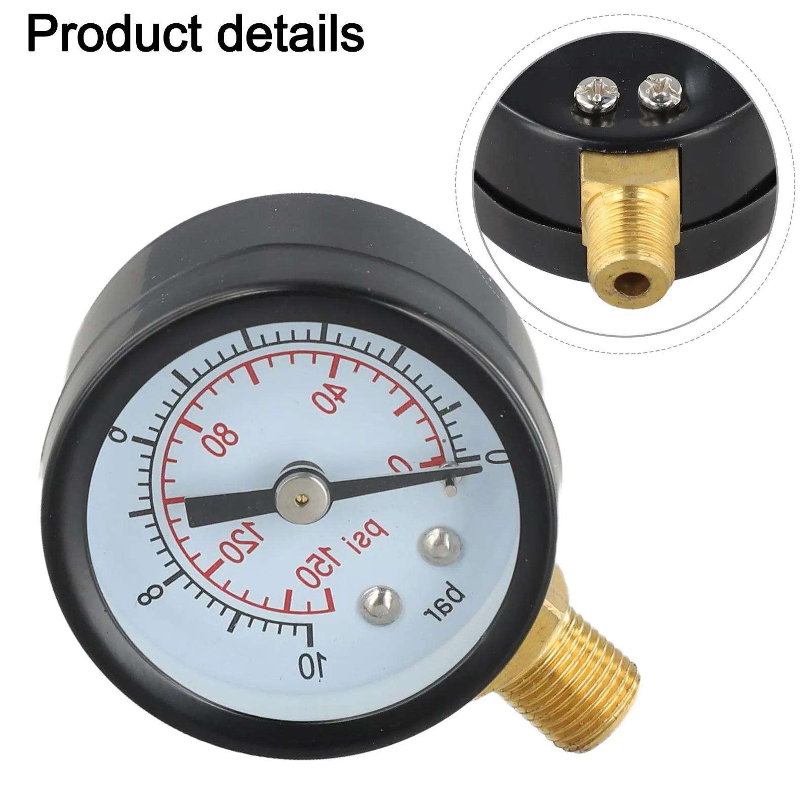 As Shown In The Figure Filter Pressure Gauge Accurate Reading Vacuum Gauge Mechanical Gauge Clear Readability Copper Interface