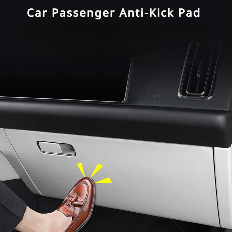 For Li LiXiang L6 L7 L8 L9 Leather Car Passenger Anti Kick Pad Glove Box Kick Protection Sticker for Leading Ideal Li Lixiang