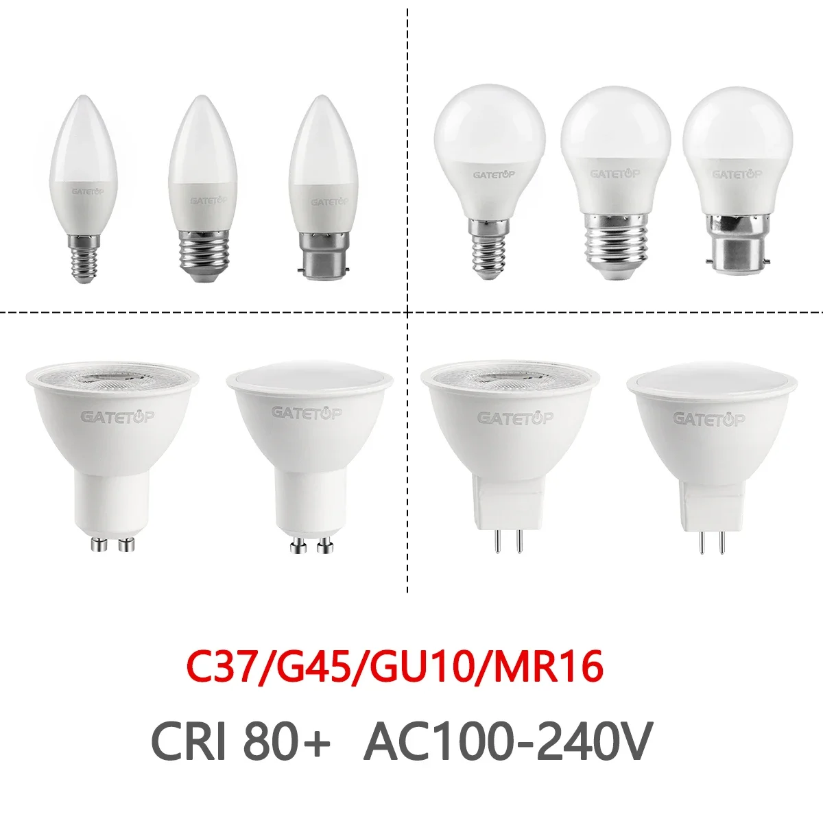 

3W 5W 6W 7W Mini LED Bulbs E27 E14 220V 120V G45 C37 GU10 Energy Saving Global Light Lampada Ampoule LED Light Bulb Spot Light