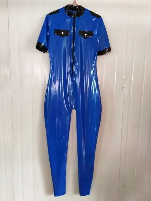 

100% Latex Rubber Gummi Bodysuit Racing Suits Ganzanzug Catsuit Size XXS-XXL