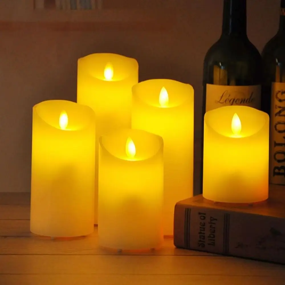 

Creative Electronic Candle Light Flameless Decorative Warm Glowing Candles Waterproof USB Rechargeable Simulated Candle Light
