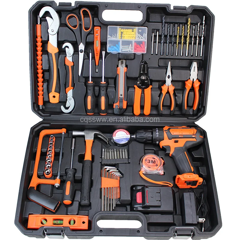 

59pieces 21v Lithium Electric Drill Power Drill Sets Power Tool Sets Multi Functional Hardware Tool Set