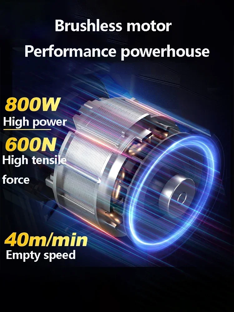 التلقائي مجتذب كهربائي من خلال الجدار فرش كهربائي التوتير آلة قابلة للشحن آلة خيوط الجدار للأسلاك #3