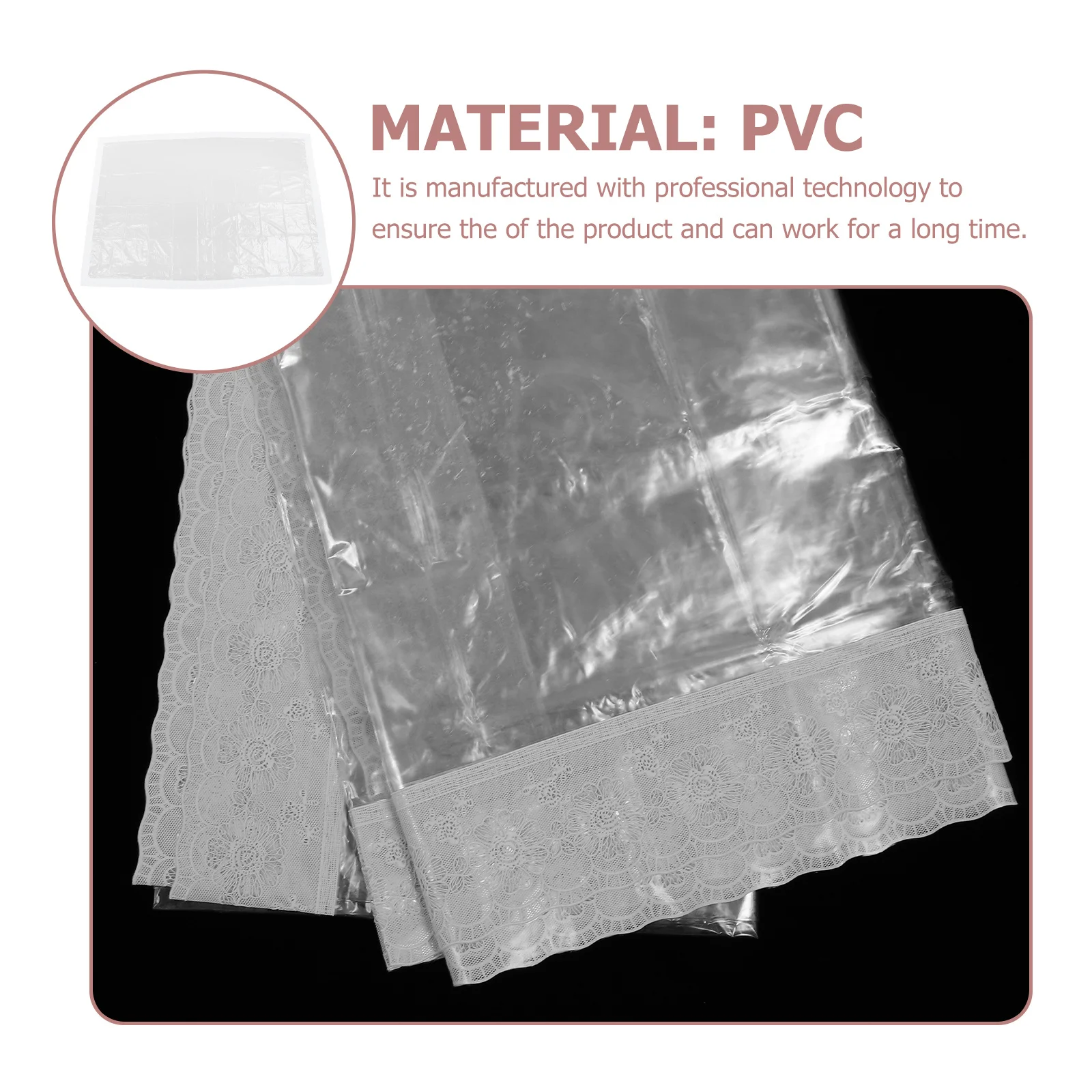 

Transparent Table Cover Protector Seamless PVC Material Ideal for Dining Tables Festive Atmosphere Easy Clean