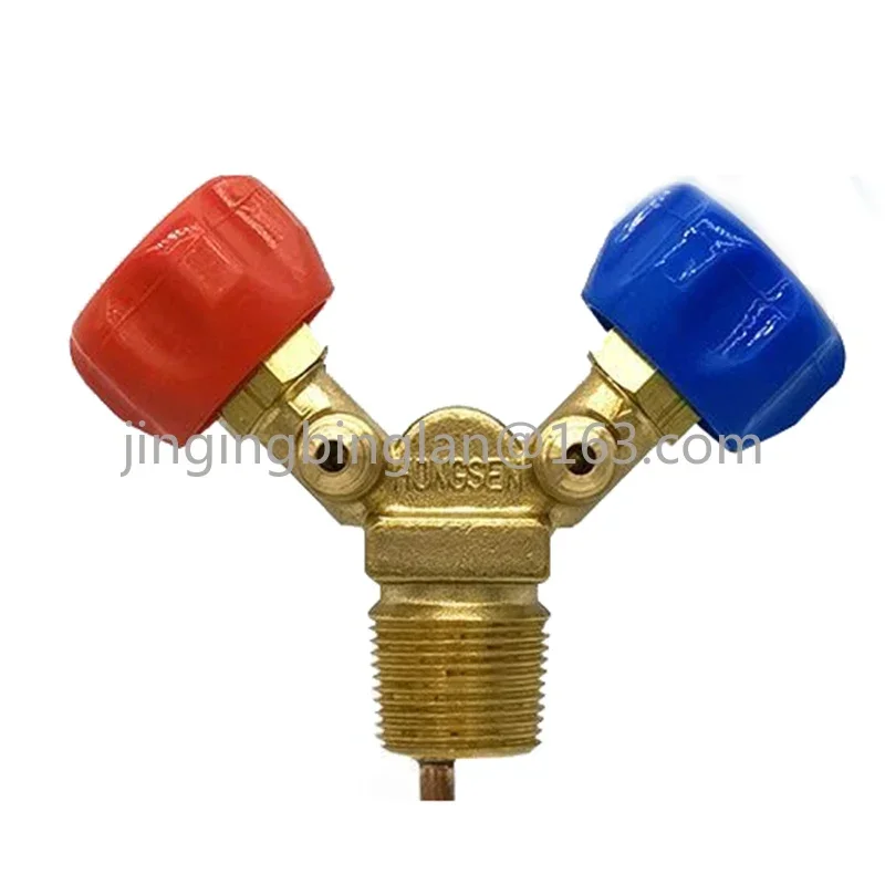 Special Cylinder Valve for Refrigerant Recovery and Filling High and Low Pressure Explosion-Proof Horn Valve Switch Hand Valve