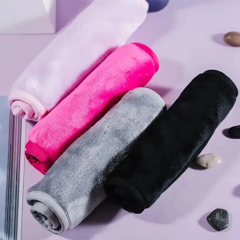 2/4 Stück Wiederverwendbare Make-up-Entfernungstücher Mikrofaser-Reinigungspads Gesichtsreiniger Reinigungstücher Hautpflege Schönheits-Tools