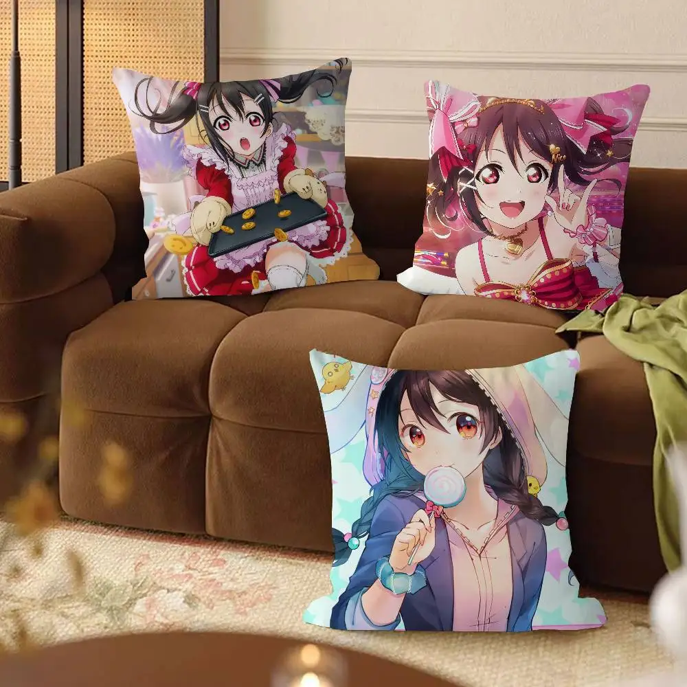 

Anime N-Nico Yazawa Decorative Room Aesthetics Pillow Case Home Decor Bedroom Sofa Bed Couch Pillow Cover 45x45
