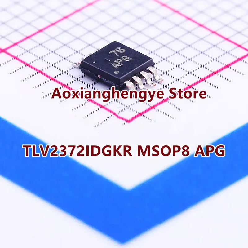 10 قطعة علامة TLV2372IDGKR MSOP8: عائلة APG مكونة من 550-uA/Ch 3-MHz مدخلات/مخرجات مضخمات تشغيلية مع إيقاف التشغيل