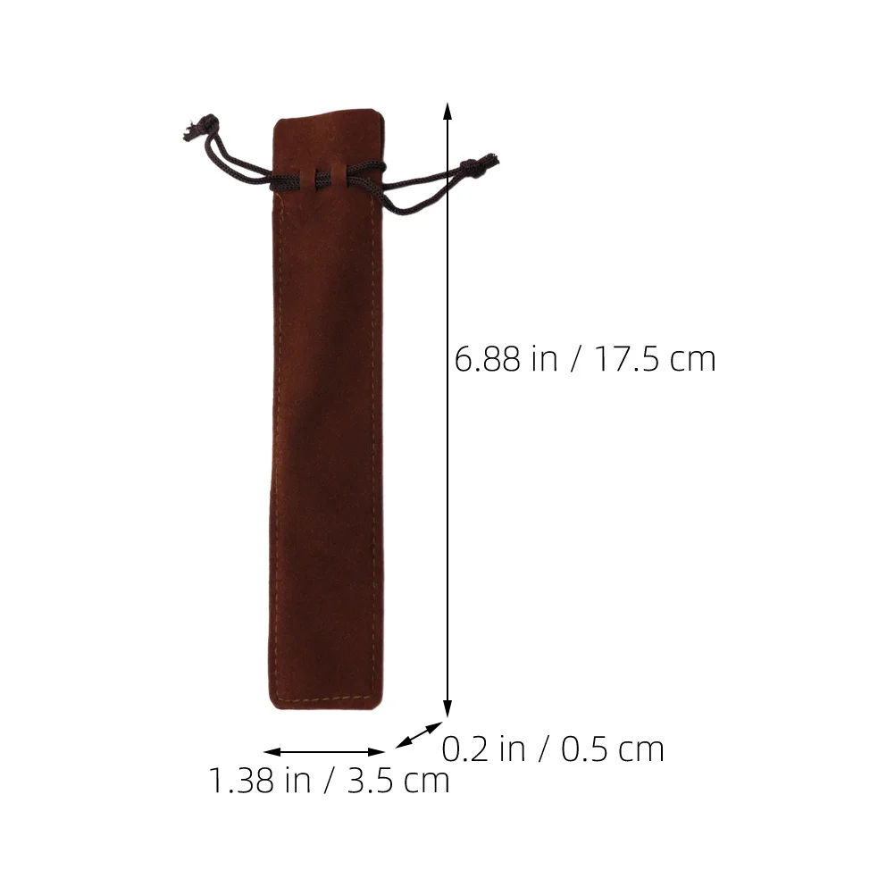 15Pcs Drawstring Pen Pouches Compact Size Protective Sleeve for Writing Instruments Gift Box Container Travel Essential