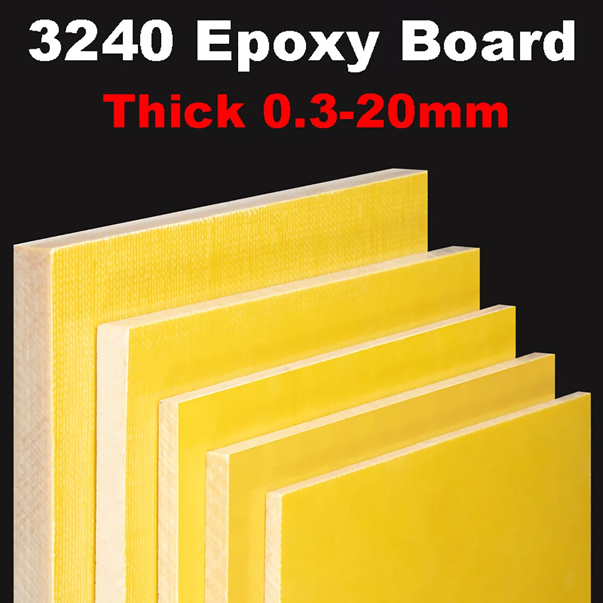 Thick 0.3-20mm 3240 Insulation Board Epoxy Plate Insulator High Temperature Resistant Protection Board