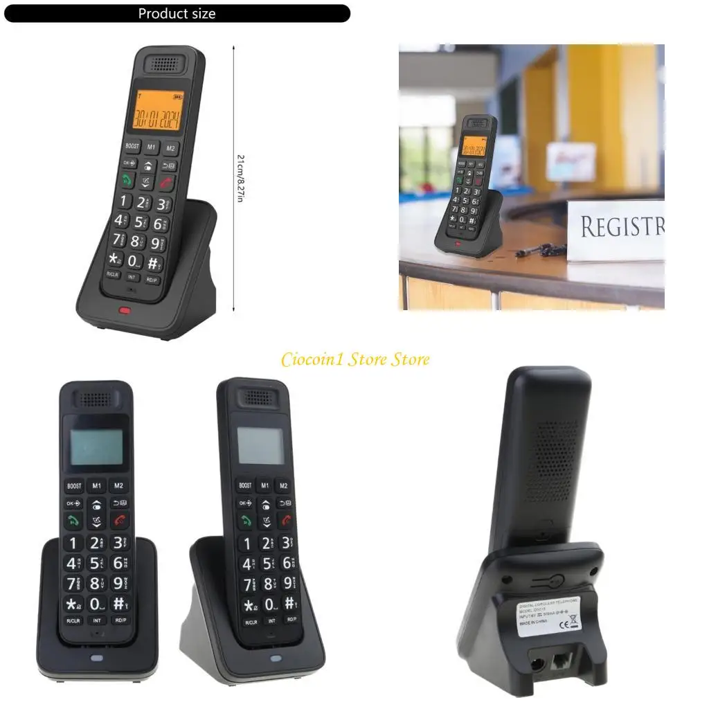 A3PC D1018 Phone Cordless Telephone Pair For Home And Business Communication
