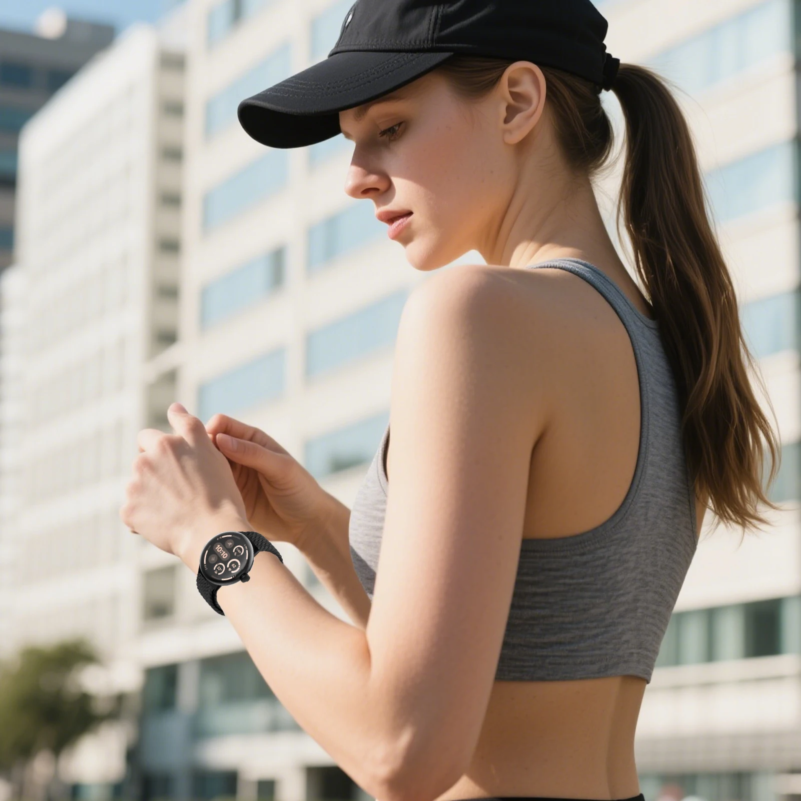 Paracaídas trenzado para Google Pixel Watch 3, correa de 41mm, accesorios, pulsera deportiva de nailon, correa para Google Pixel Watch 2 1