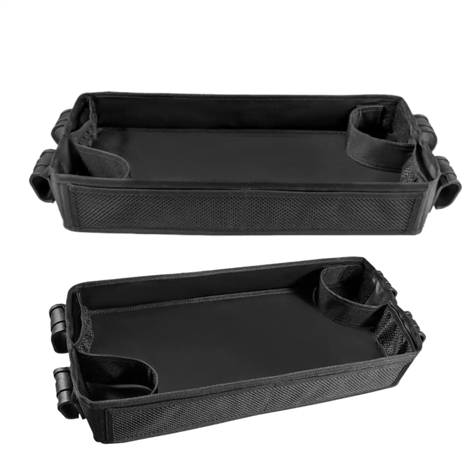 Stroller Snacks Tray Stroller Organizer Waterproof with Storage Mesh Pockets with Cup Holder Strap with Four Clips Attachment