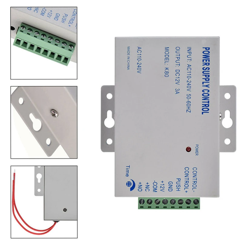 SYSD fuente de alimentación de Control de acceso, transformador, proveedor de puerta, adaptador, máquina de sistema de cubierta, cc 12V, 3A, CA 110 ~ 240V, alta calidad