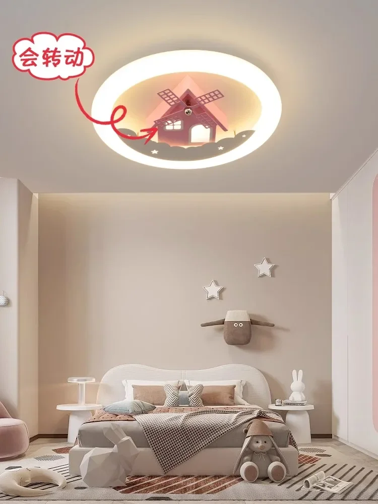 

Children's room ceiling light cartoon house windmill boy girl bedroom light creative personality modern simple room lamps