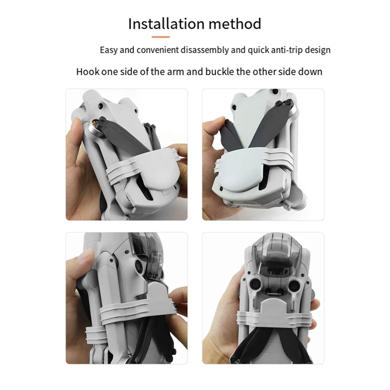 DN-المروحة تحديد حامل المروحة المرنة ل DJI Mini 3 Pro/Mini 4 Pro/Mini 3 المروحة حزام ملحقات طائرة بدون طيار