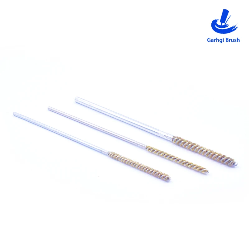 Spazzola Garhgi Spazzole in filo di rame φ2.1-18mm in filo ritorto Pulizia tubi per sbavatura Lucidatura Finitura superficiale Uso trapano