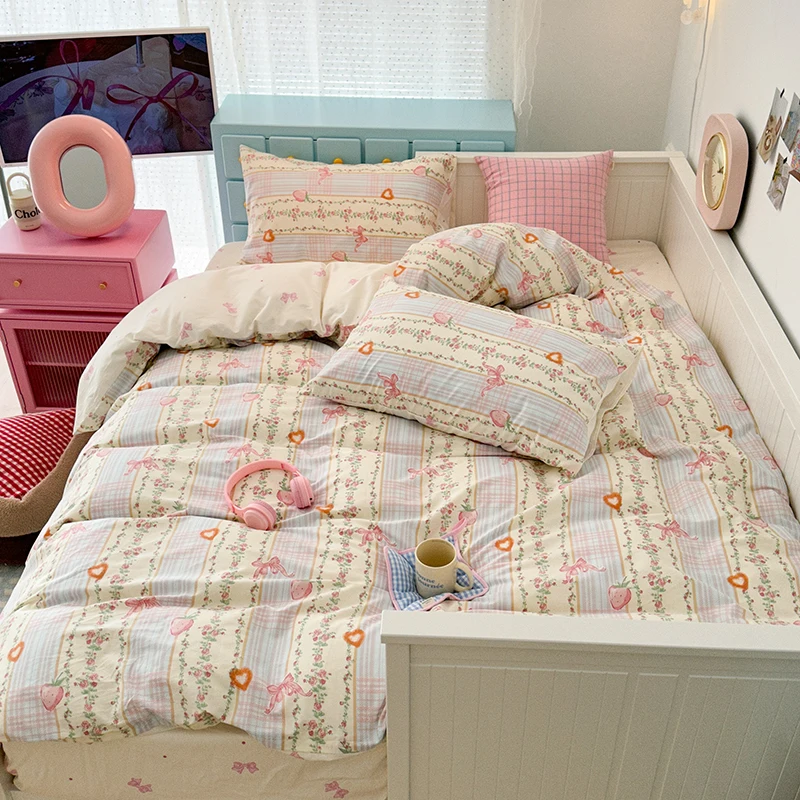 Fotografia 3: Personalize os designs estilo simples impresso conjunto de cama com capa de edredão com fronha para quarto