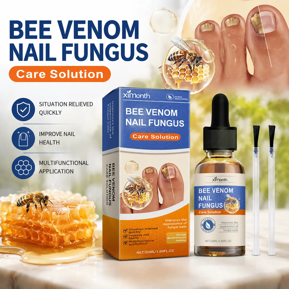 Nail Fungus Care Essence Repair Nail Discoloration Thickening Nail Manicureed Health Care Essence