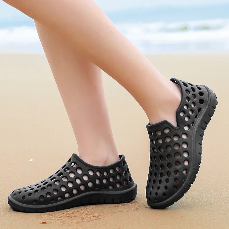 Large Size Unisex Summer Outdoor Sandals Beach  Aqua Shoes Couple Casual Slippers Weman Garden Shoes Men Wading Shoes 36-45#