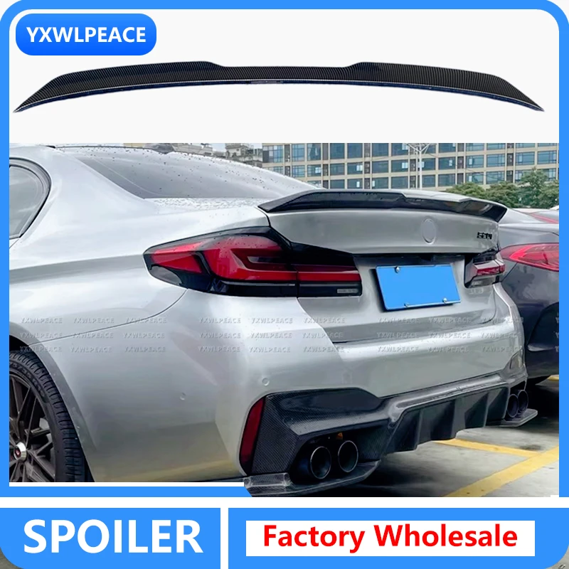 

For BMW 5 Series G30 F90 M5 2018-2022 Spoiler ABS Material PRO Style Rear Trunk Lip Spoiler Wing Body Kit Accessories