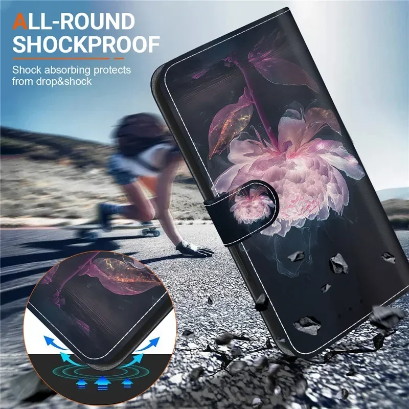 حافظة جلدية تشبه الزهور للهاتف المحمول ، حافظة مغناطيسية مع محفظة ، لهاتف شاومي mi 9t 9 10t pro نوت 10 lite 10s 10 pro cc9 a3